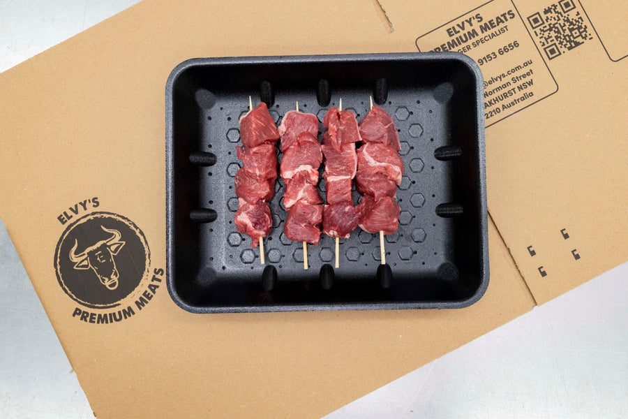 Mini Lamb Backstrap Skewers - Plain 20 per packet